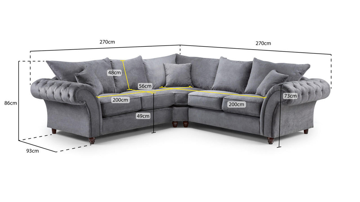 Windsor Fullback Sofa Large Corner