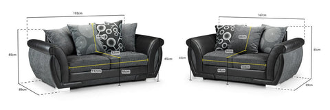 Shannon Scatter Sofa 3+2