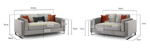 Kingston Fullback Sofa 3+2