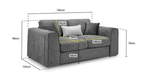 Naples Fullback Sofa 2 Seater