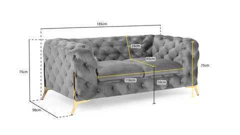 Chelsea Chesterfield Sofa 2 Seater