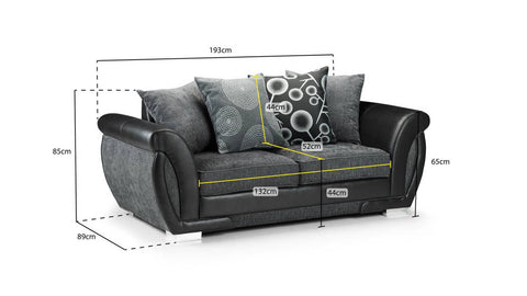 Shannon Scatter Sofa 3 Seater