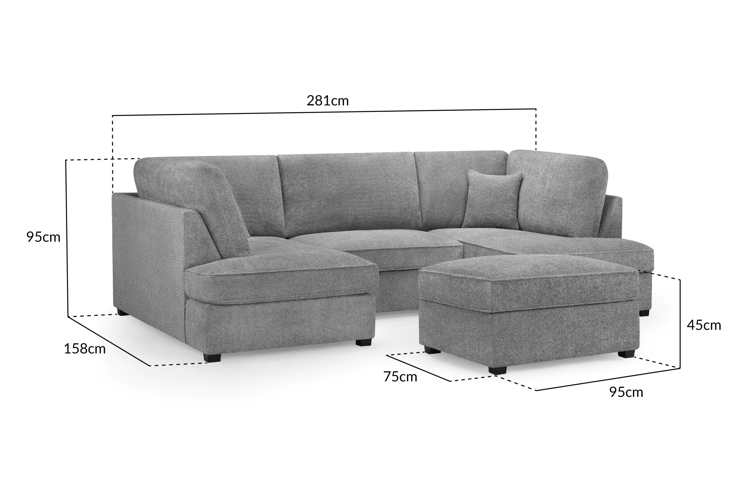 Carnaby Fullback Sofa U Shape