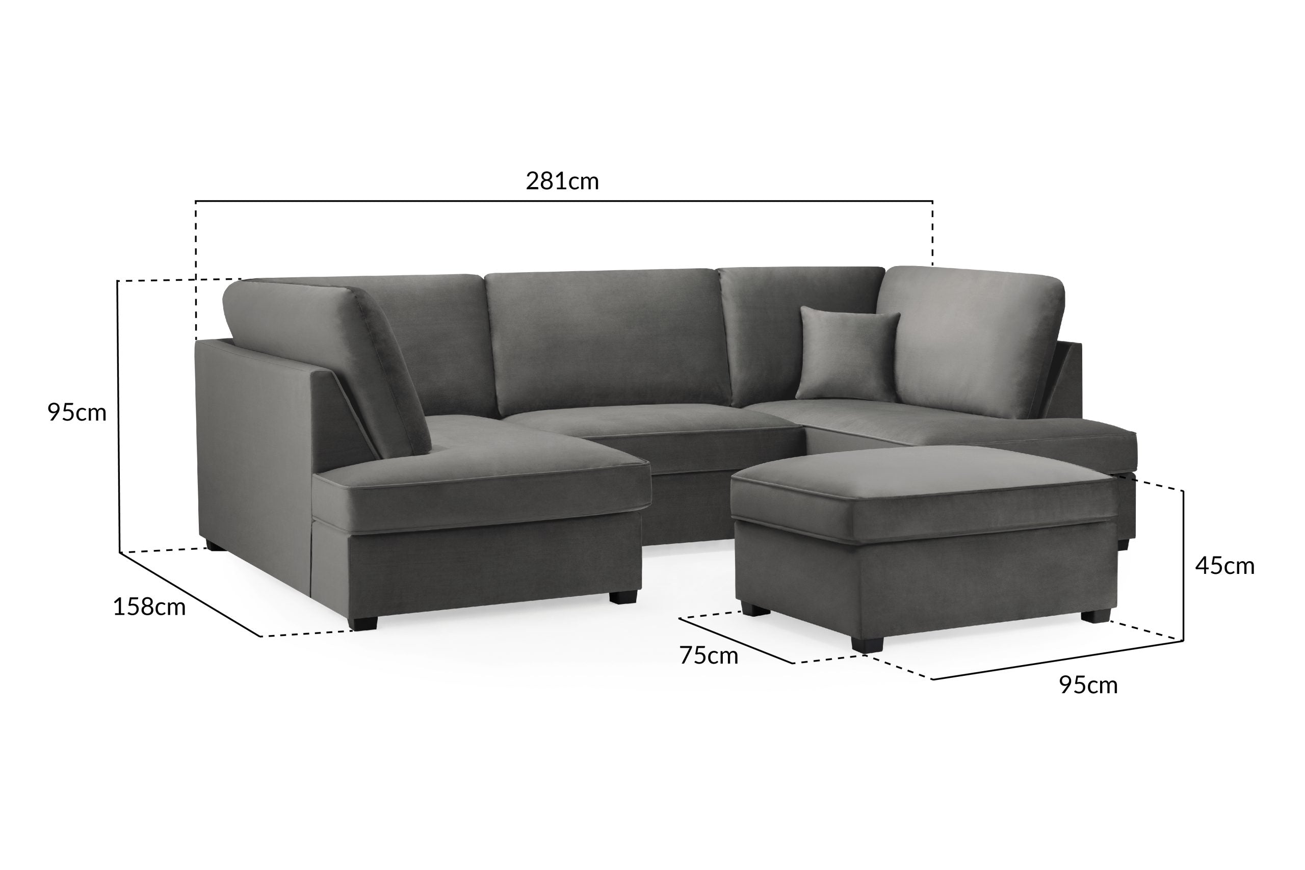 Carnaby Fullback Sofa U Shape