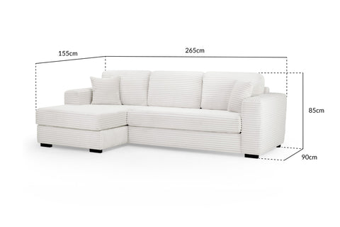 Harmony Fullback Sofa Left Corner