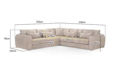 Mirabel Scatterback Sofa Large Corner