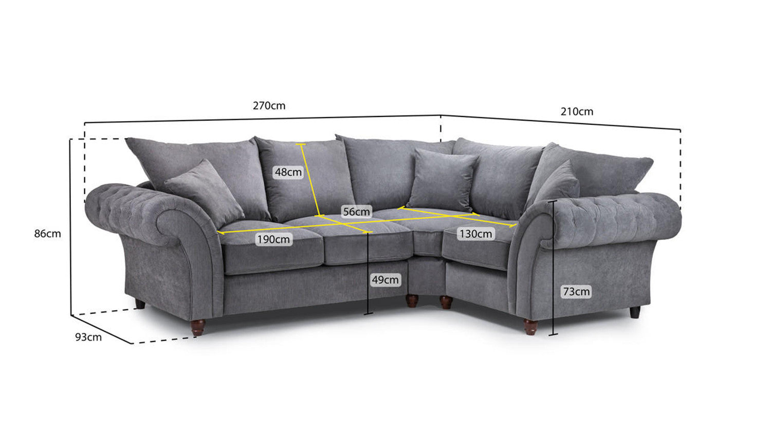Windsor Fullback Sofa Right Corner