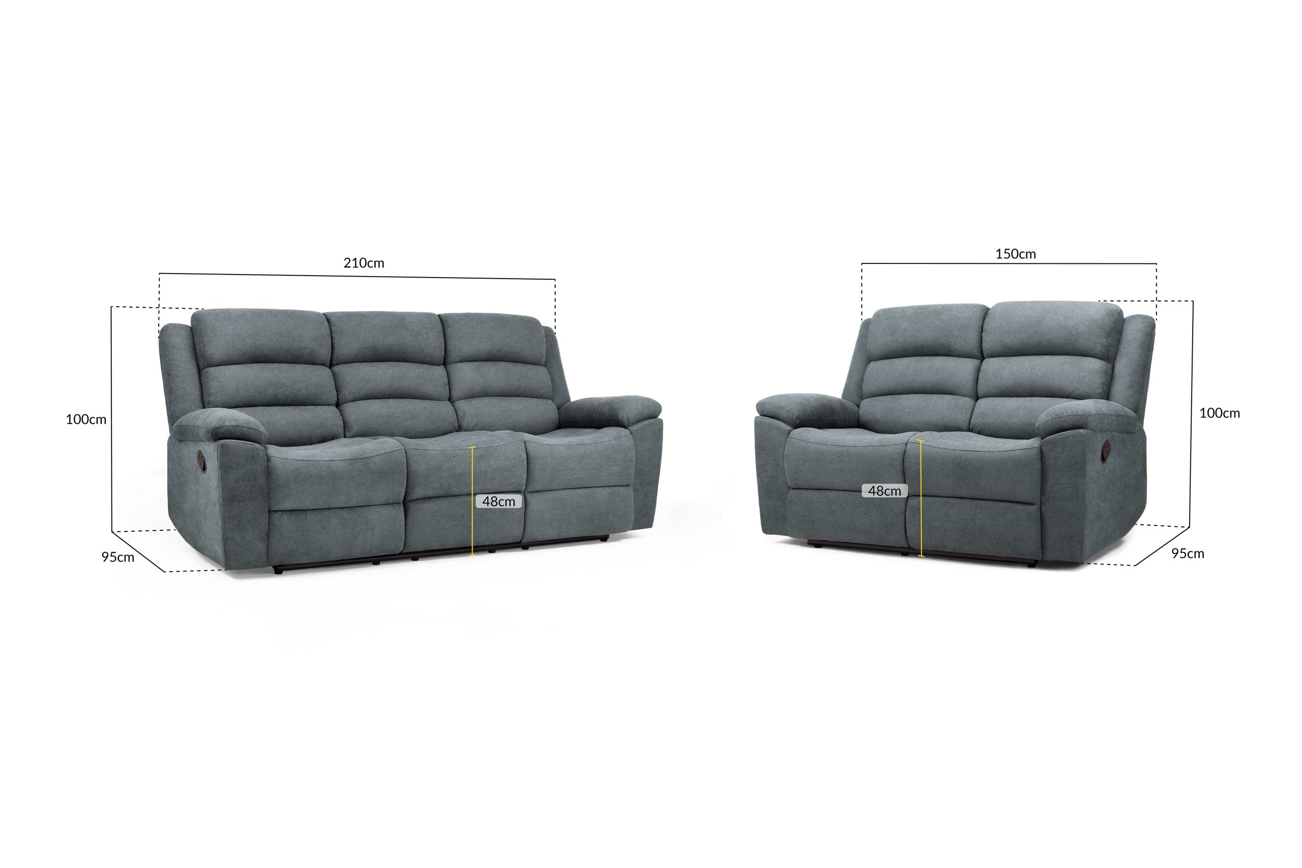 Sable Recliner Sofa 3+2