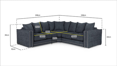 Bentley Scatterback Sofa Large Corner