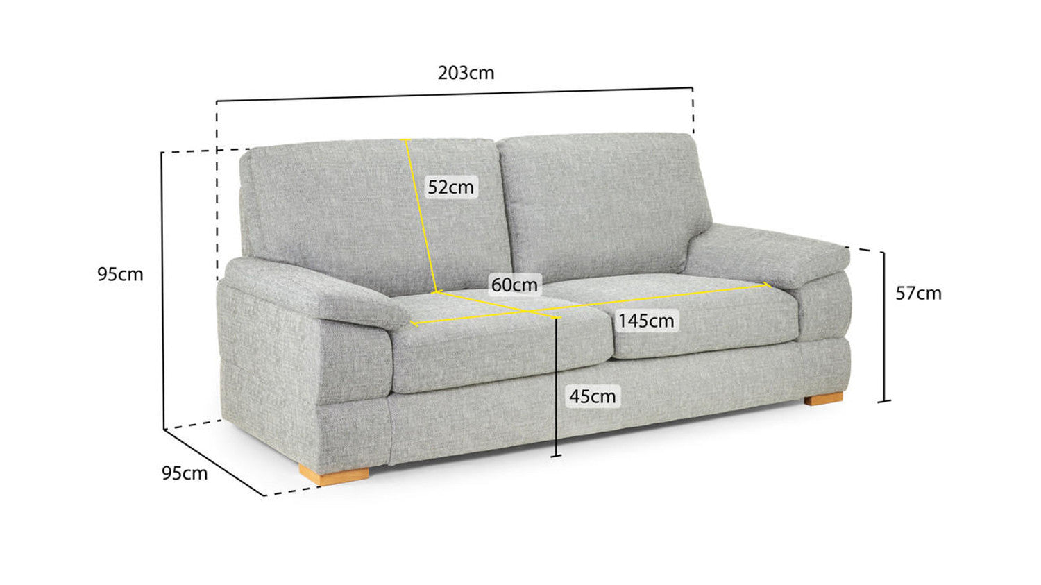 Bento Fullback Sofa 3 Seater