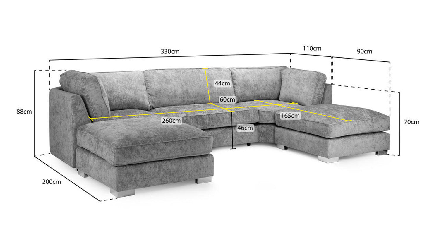 Bishop Fullback Sofa U Shape