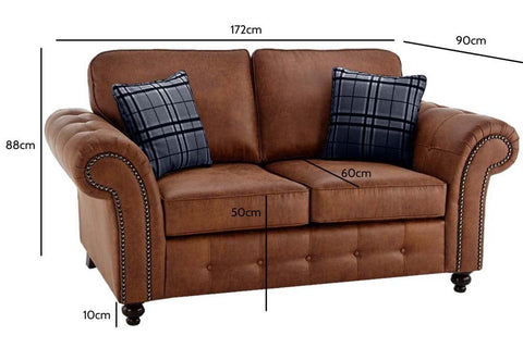 Oakland Fullback Sofa 2 Seater