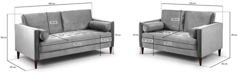 Harper Fullback Sofa 3+2