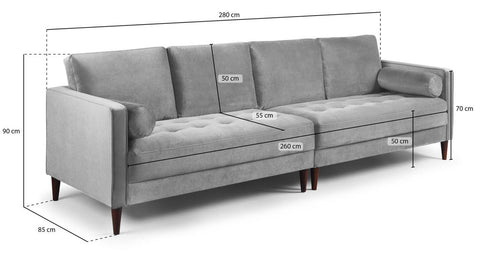 Harper Fullback Sofa 4 Seater