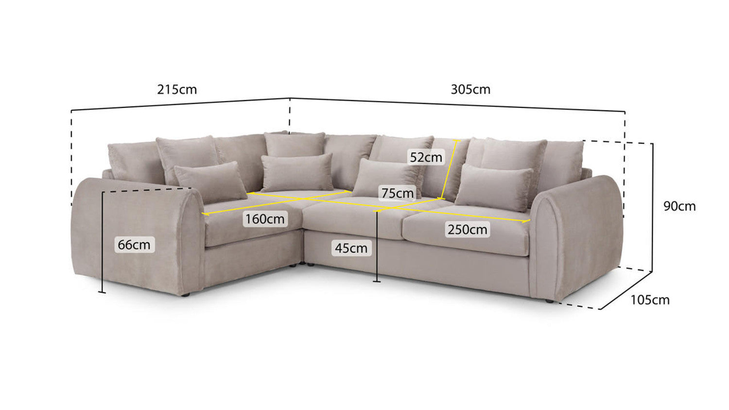 Mirabel Scatterback Sofa Left Corner