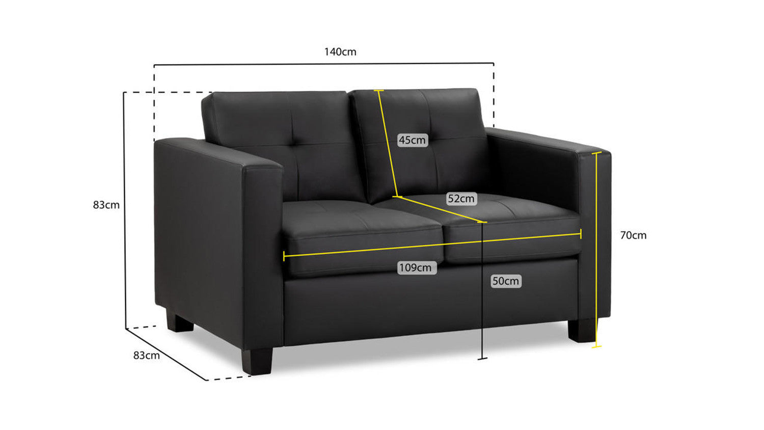 Jerry Fullback Sofa 2 Seater