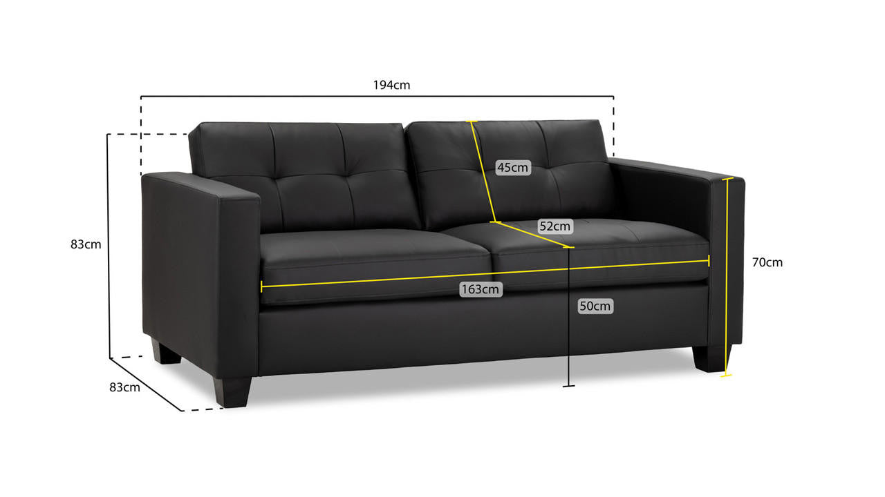 Jerry Fullback Sofa 3 Seater