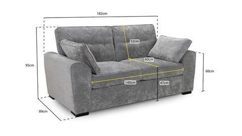 Maxwell Fullback Sofa 3 Seater