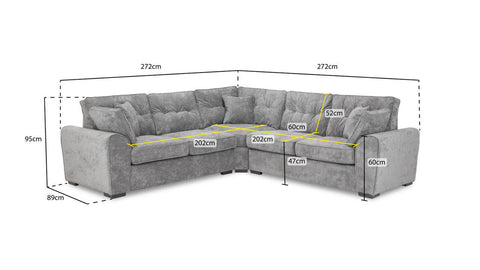 Maxwell Fullback Sofa Large Corner
