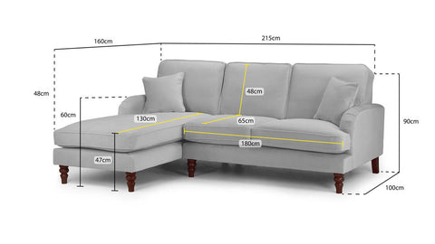 Rupert Fullback Sofa Left Corner