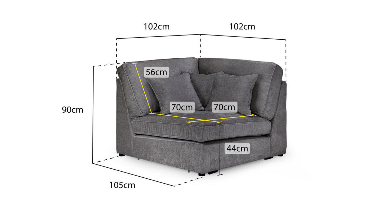 Kiana Modular Sofa Corner Piece