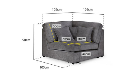 Kiana Modular Sofa Corner Piece