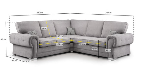 Verona Fullback Sofa Large Corner