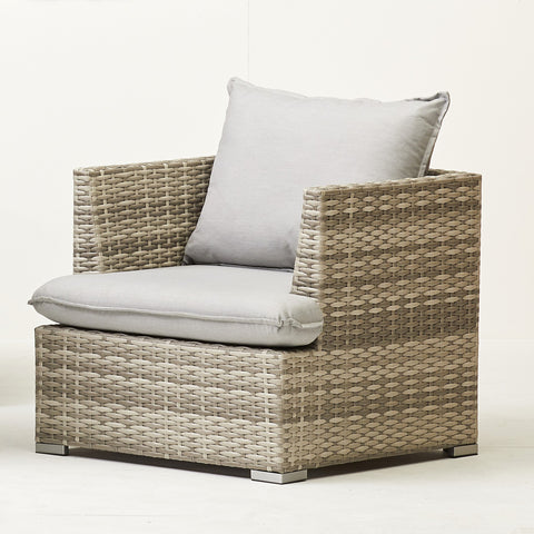 Buxton Rattan Corner Dining Set With Fire Pit & Ice Bucket