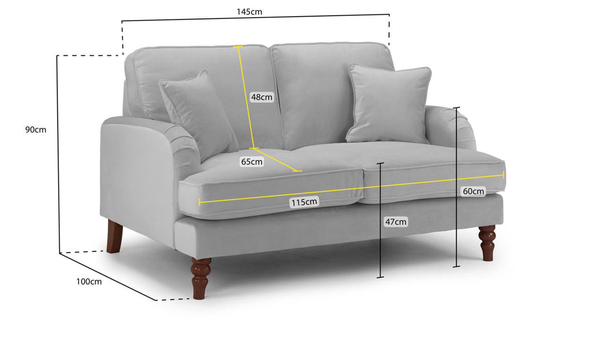 Rupert Fullback Sofa 2 Seater