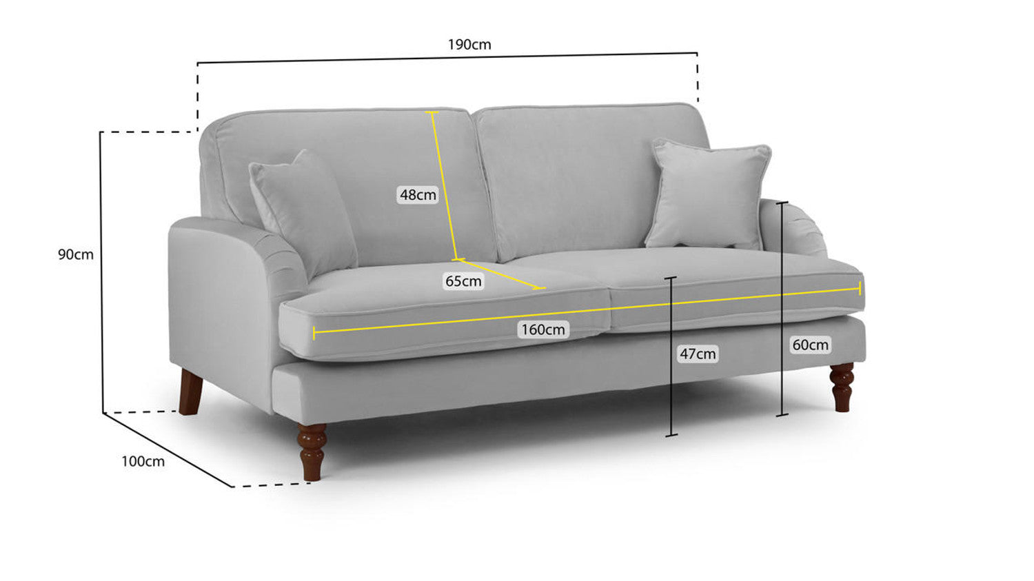 Rupert Fullback Sofa 3 Seater