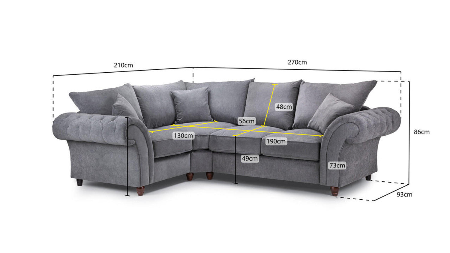 Windsor Fullback Sofa Left Corner