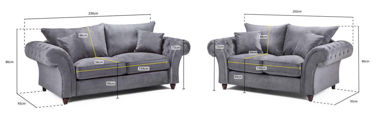 Windsor Fullback Sofa 3+2