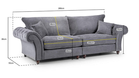 Windsor Fullback Sofa 4 Seater