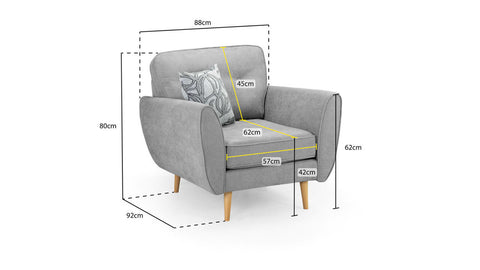 Zinc Fullback Armchair